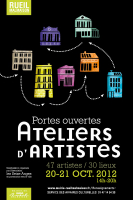 affiche ateliers d‘artistes rueil malmaison 2012